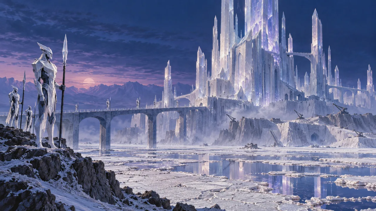 A salt-glass citadel of the Glass Court